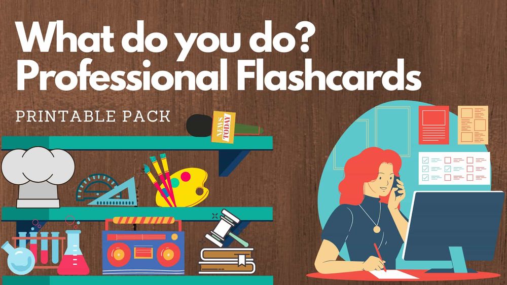 'What do you do?' Profession/ Job flashcards (Pre-K/ Kindergarten)