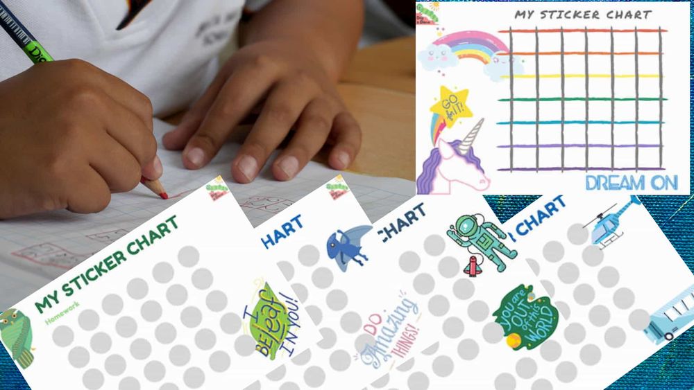 Sticker Chart/ Book - A tool for getting Homework Done [Free Printables]