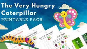 The Very Hungry Caterpillar - Free Printables Pack (Early Reading/ Pre-K/ Kindergarten)